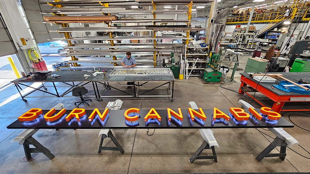Burn Cannabis – Wall Sign – Warren